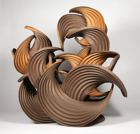 One of five sculptures on display at The Dwight School