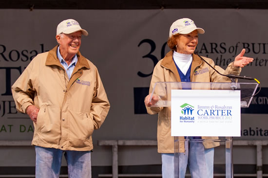 President Jimmy Carter and his wife, Rosalynn