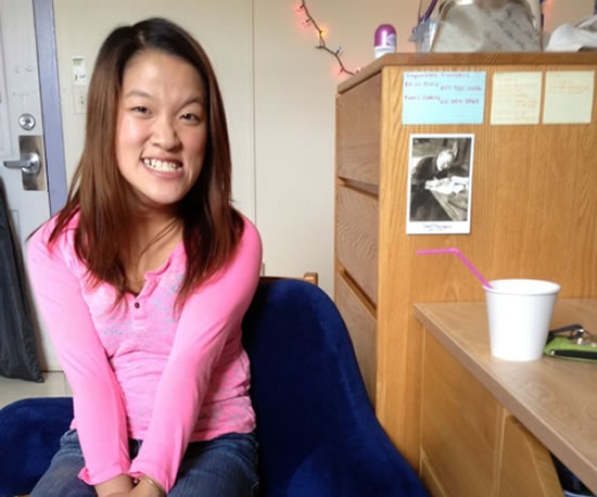 Sarah Kim, Barnard student