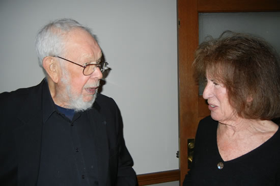 (L-R) Al Jaffee & Joan Baum
