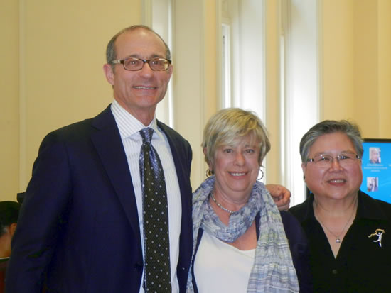 (L-R) Chuck Cahn, Founder, Martha Polin, Cahn Fellow 2014, Lily Woo, Incoming Program Director