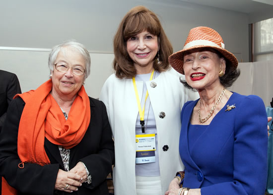 (L-R) Carmen Fariña, Chancellor of NYC Deparment of Education, Susan Fuhrman, President, Teachers College, Phyllis Kossoff