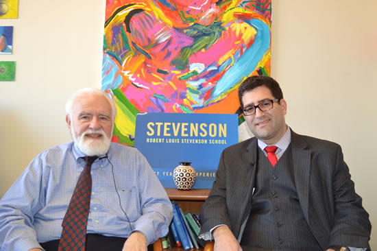 (L-R) Head of School Douglas Herron and Dr. Matthew Mandelbaum 
