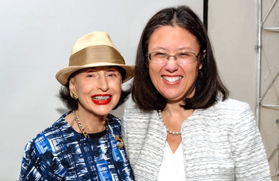 (L-R) Phyllis Kossoff & Wendy Chung, MD, PhD