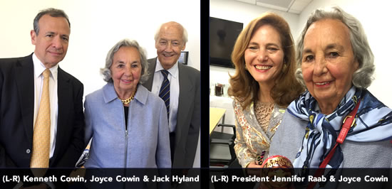 (L-R) Pres. Jennifer Raab & Joyce Cowin