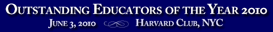 Outstanding Educators of the Year 2010