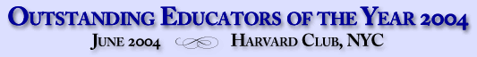 Outstanding Educators of the Year 2004