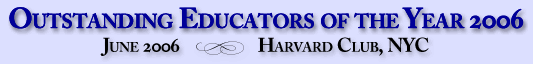 Outstanding Educators of the Year 2006