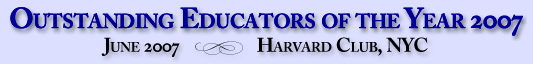 Outstanding Educators of the Year 2007