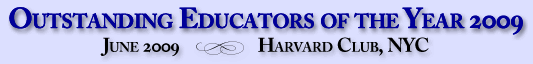 Outstanding Educators of the Year 2009